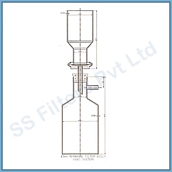 47MM Vacuum Filter Unit (Stainless Steel)